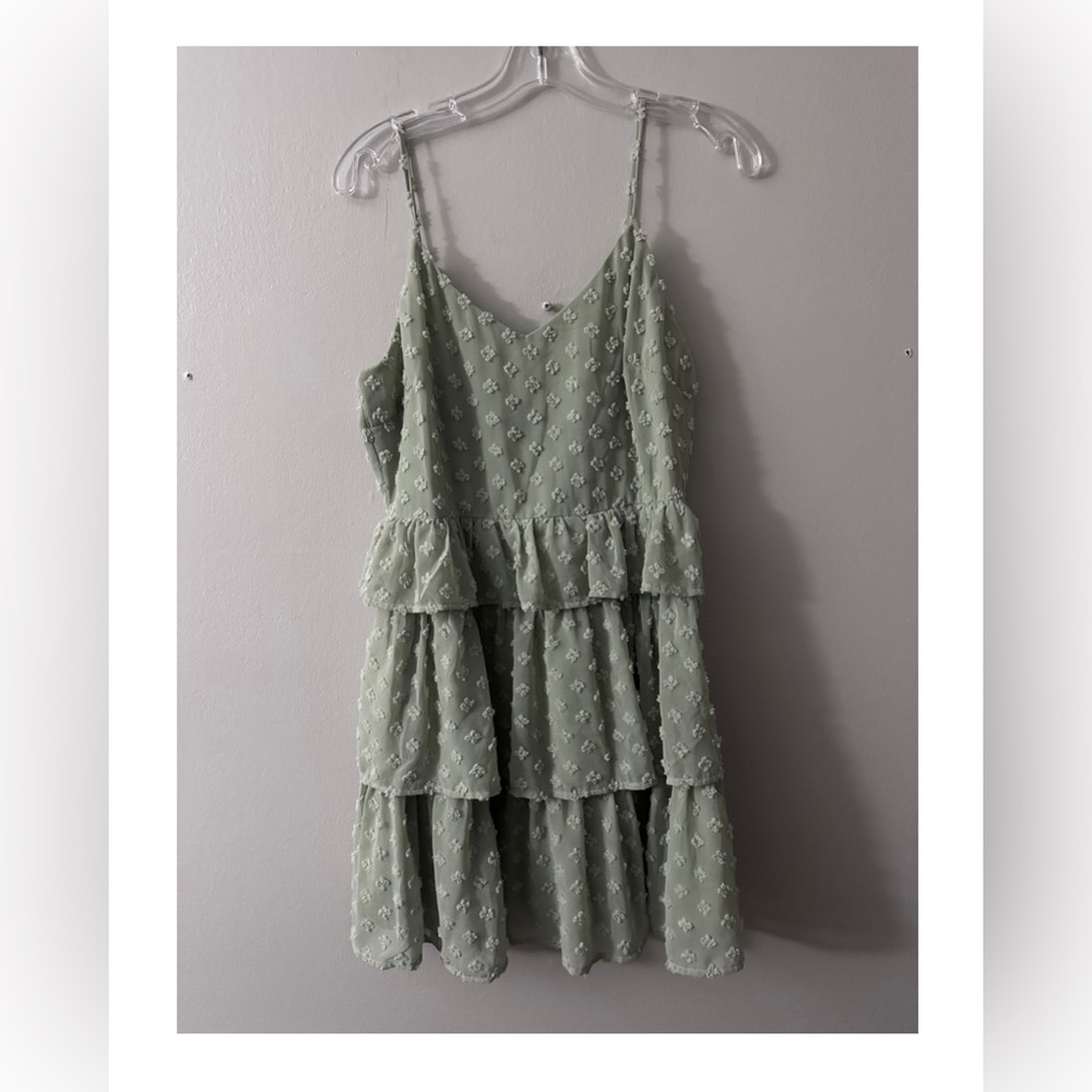 Altar'd State Textured Green dress